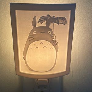Totoro with umbrella Nightlight